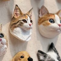 Customized pet avatar refrigerator magnet or car aromatherapy stone