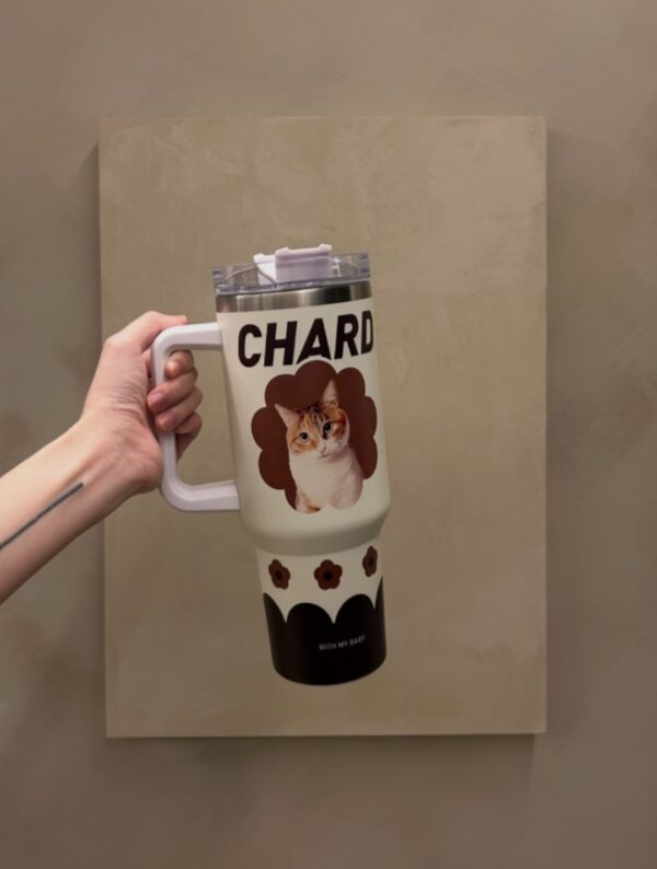 Customized stainless - steel cups with pet designs（1200ML）