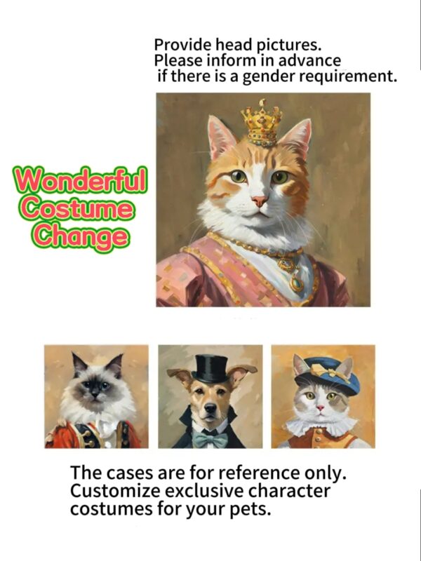 Customized Pet Portrait Design and Printed Painting - Image 2