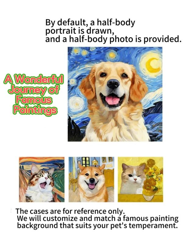 Customized Pet Portrait Design and Printed Painting - Image 4