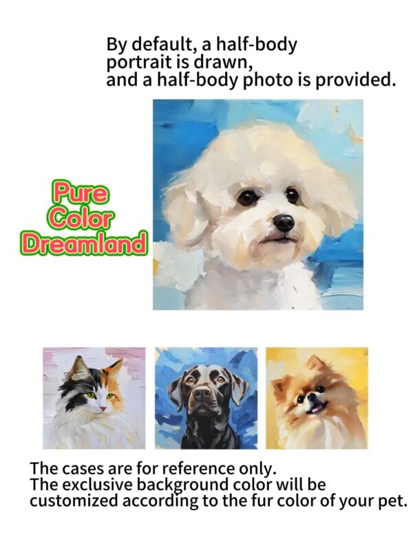 Customized Pet Portrait Design and Printed Painting - Image 5
