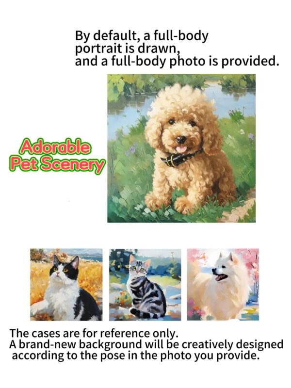 Customized Pet Portrait Design and Printed Painting - Image 6