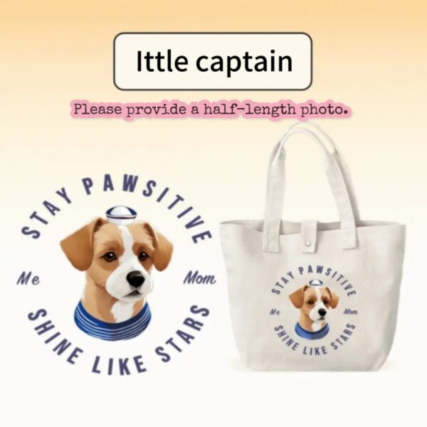 Custom Pet Printed Painting Tote Bag - Image 17