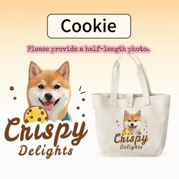 Custom Pet Printed Painting Tote Bag - Image 15