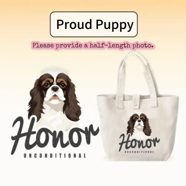 Custom Pet Printed Painting Tote Bag - Image 16